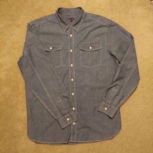 GAP Men's Button Down Denim Shirt Size XL